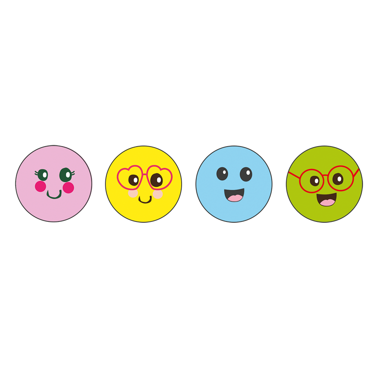 STICKER CARITA FELIZ 2 Masterwise