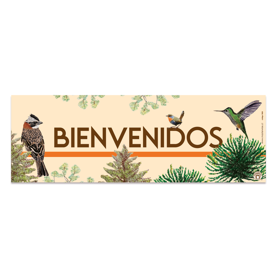 PANEL BIENVENIDOS AVES