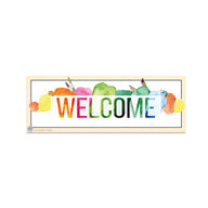 PANEL BIENVENIDO ACUARELA INGLÉS