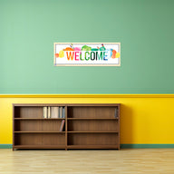 PANEL BIENVENIDO ACUARELA INGLÉS