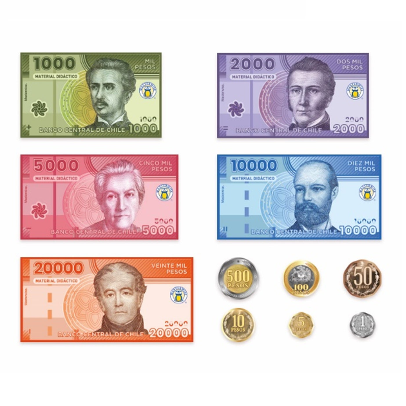 SET BILLETES Y MONEDAS - Masterwise