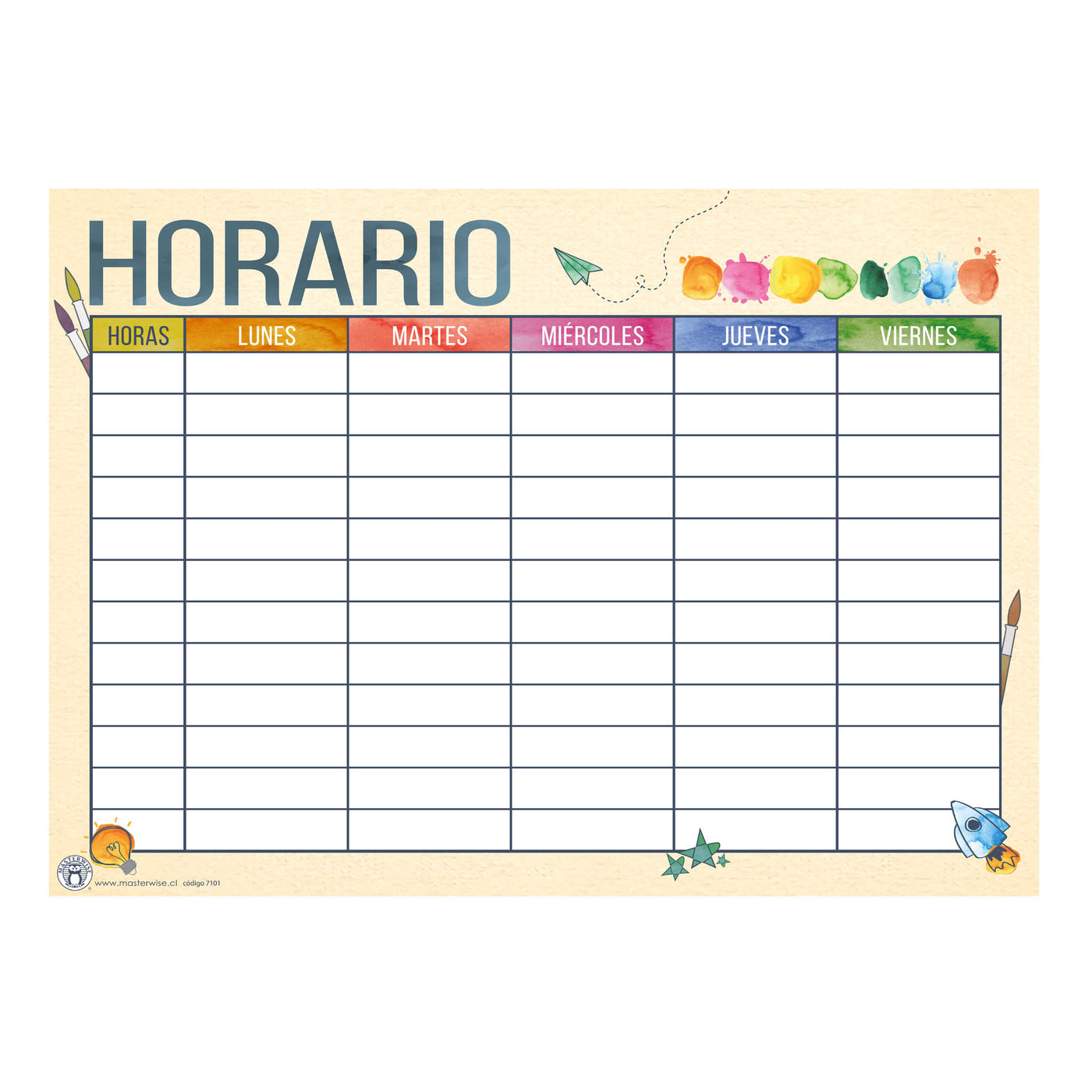 HORARIO ACUARELA - Masterwise