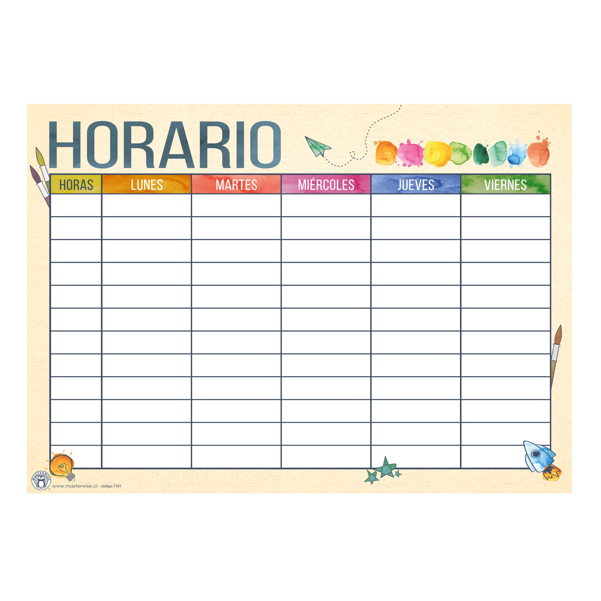 HORARIO ACUARELA - Masterwise