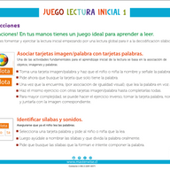 JUEGO LECTURA INICIAL 1