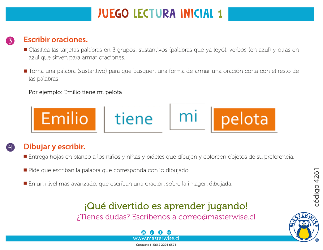 JUEGO LECTURA INICIAL 1