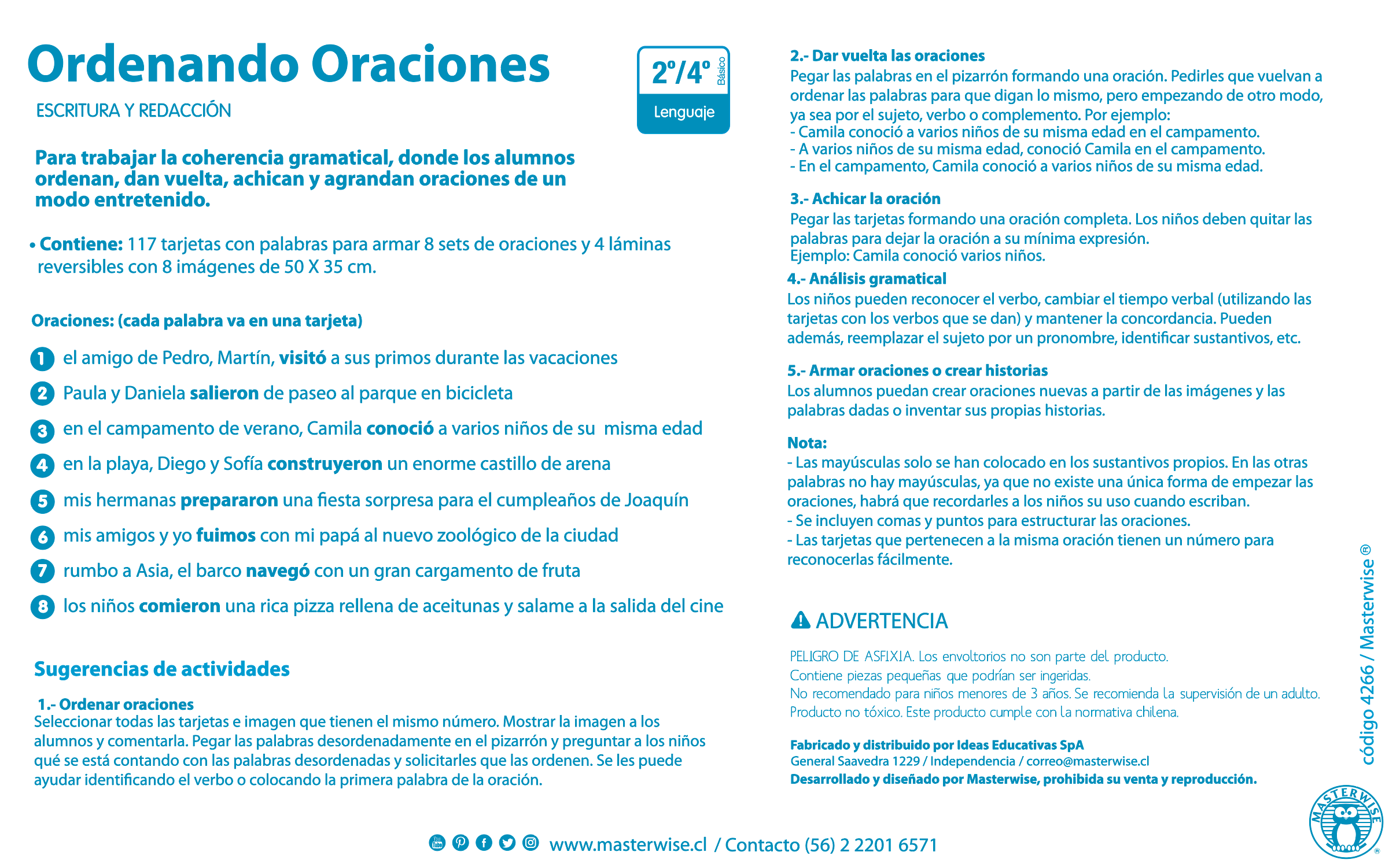 ORDENANDO ORACIONES