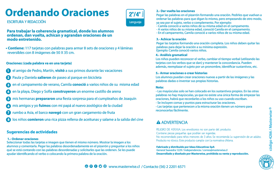 ORDENANDO ORACIONES