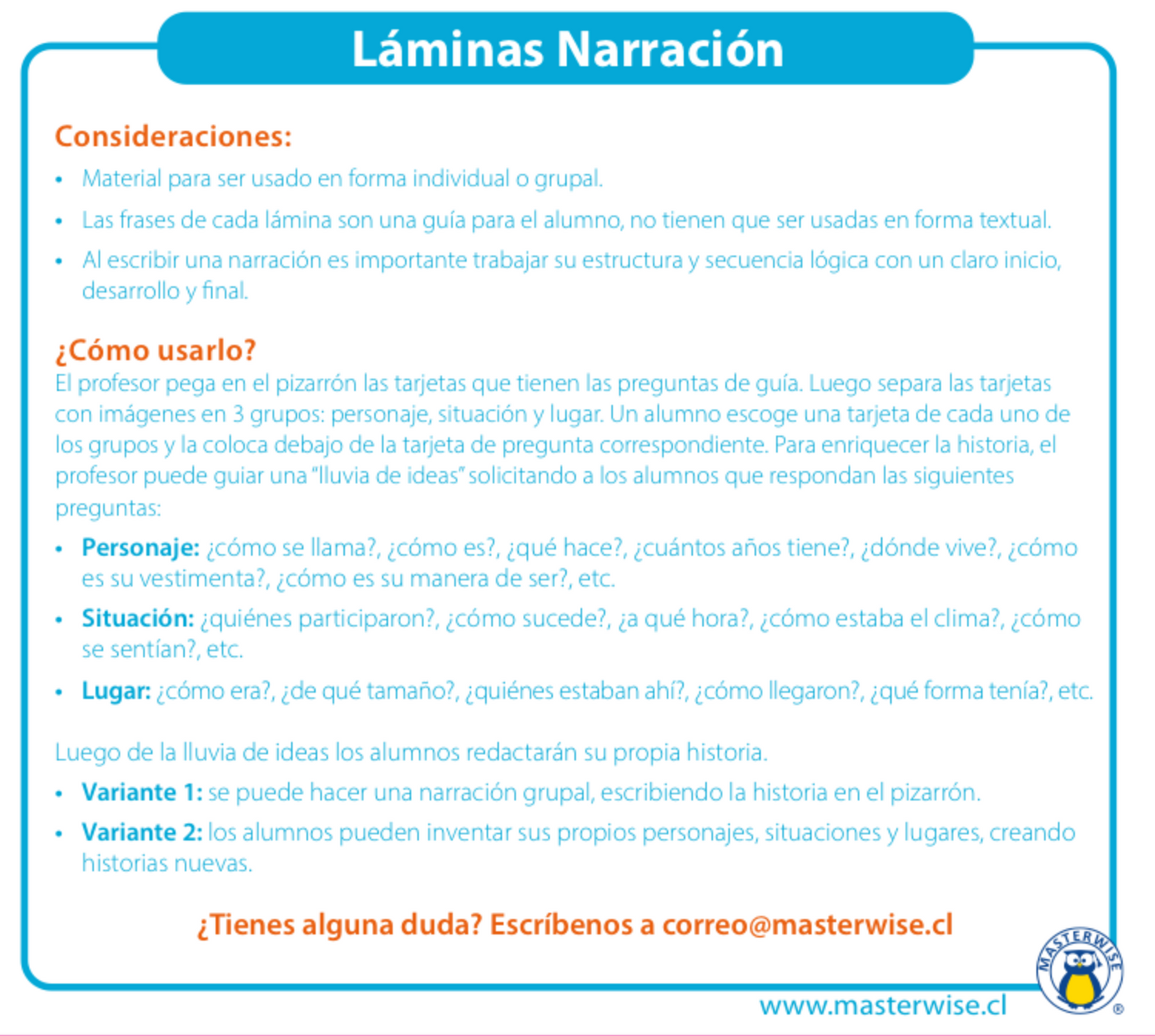 LÁMINAS NARRACIÓN