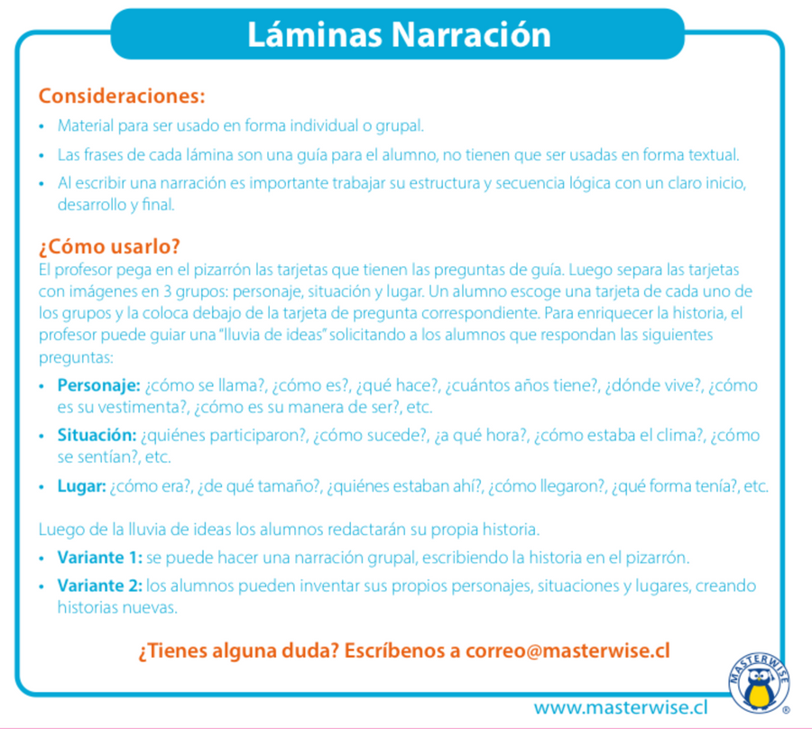 LÁMINAS NARRACIÓN