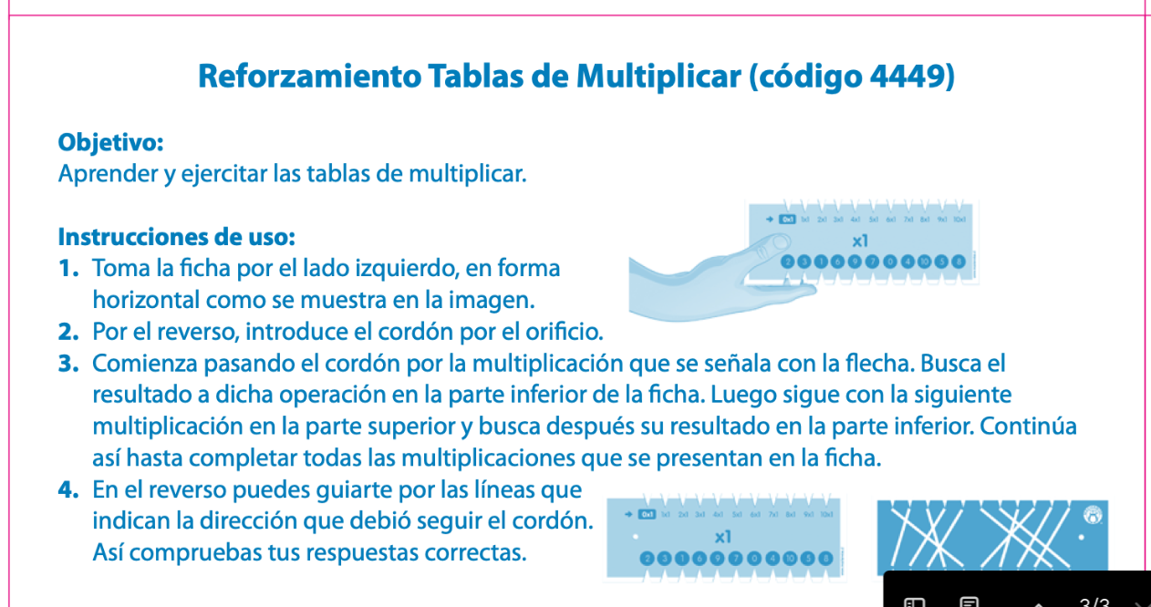 REFORZAMIENTO TABLAS DE MULTIPLICAR