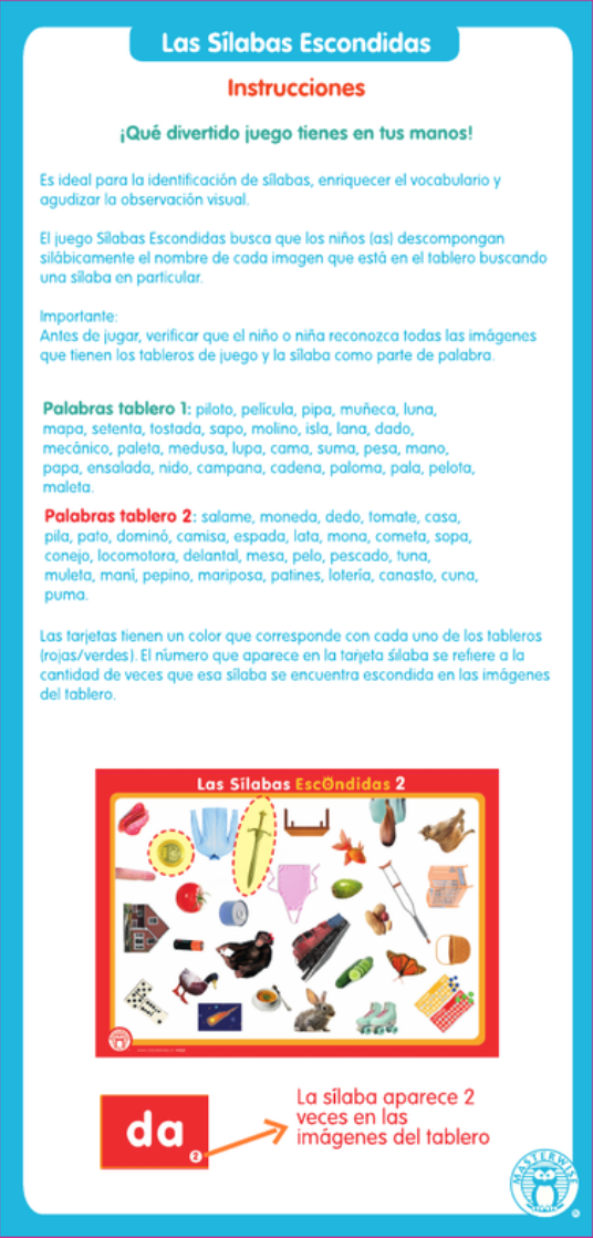 LAS SÍLABAS ESCONDIDAS