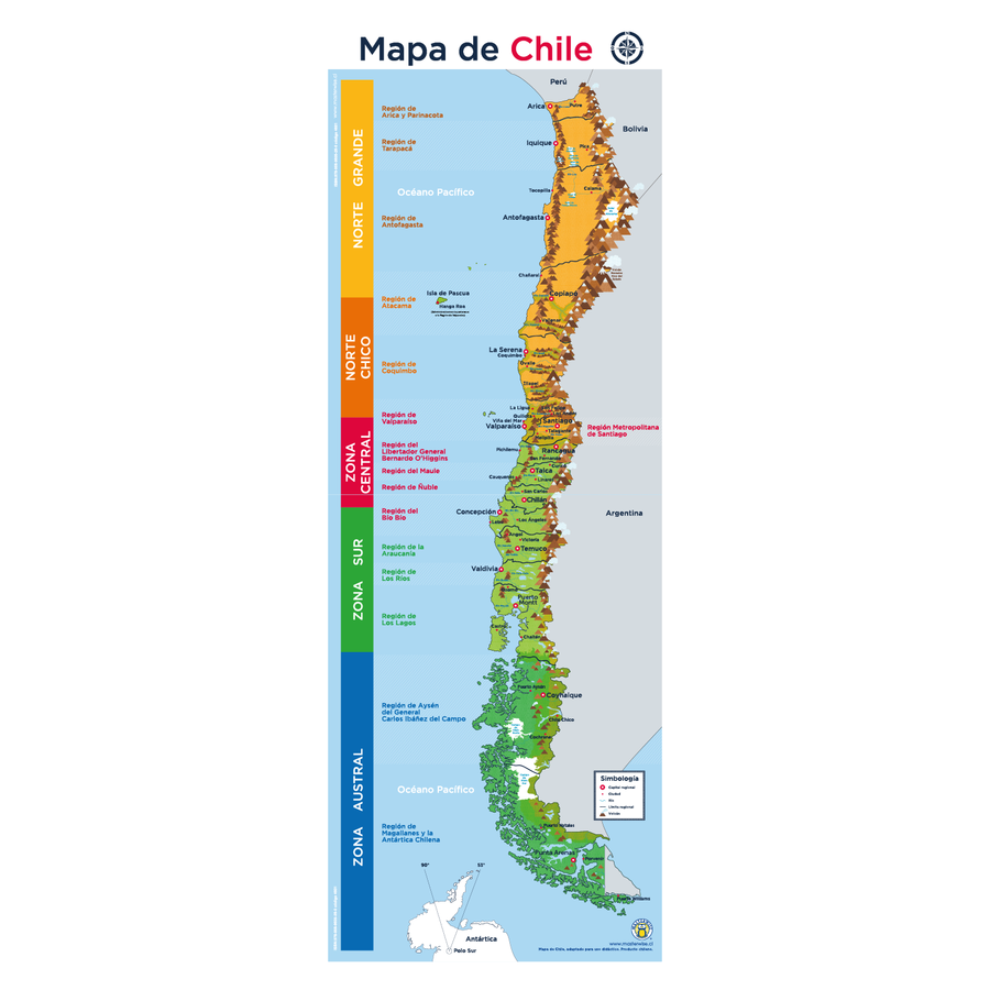 MAPA GIGANTE INTERACTIVO DE CHILE