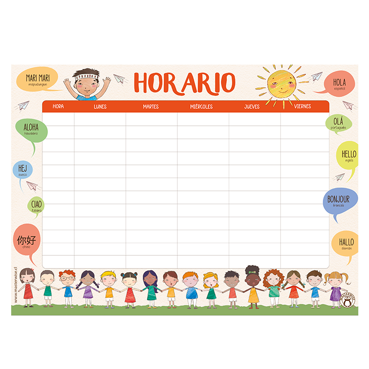 HORARIO SALUDOS DEL MUNDO