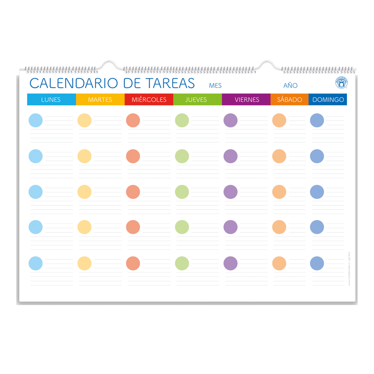 CALENDARIO COLORES