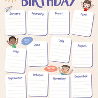 PANEL CUMPLEAÑOS SALUDOS INGLÉS