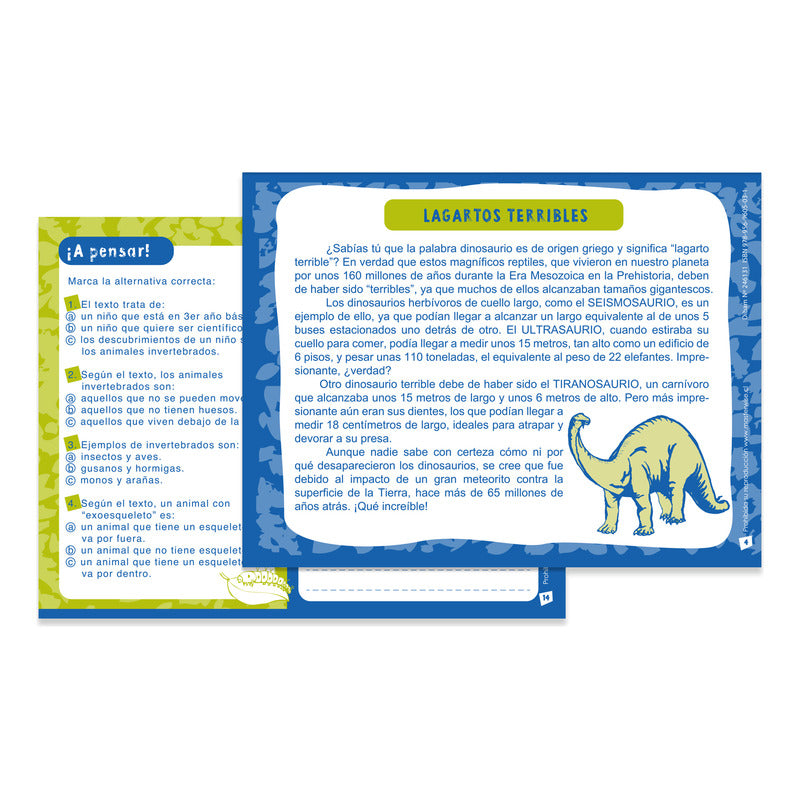 Cuadernillo Comprensión Lectora El Oso Panda