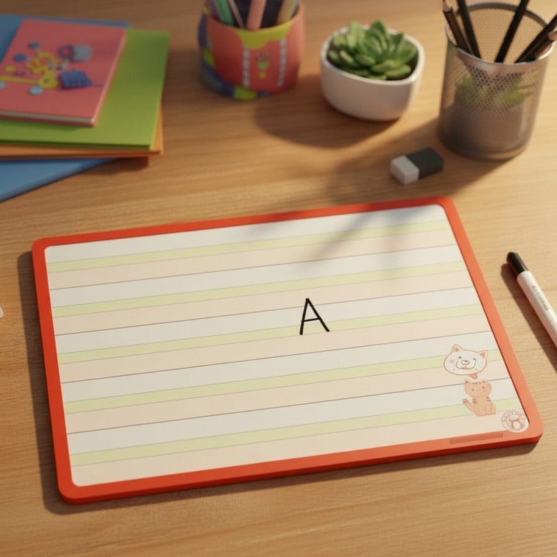 PIZARRA CUADRICULADA Y CALIGRÁFICA