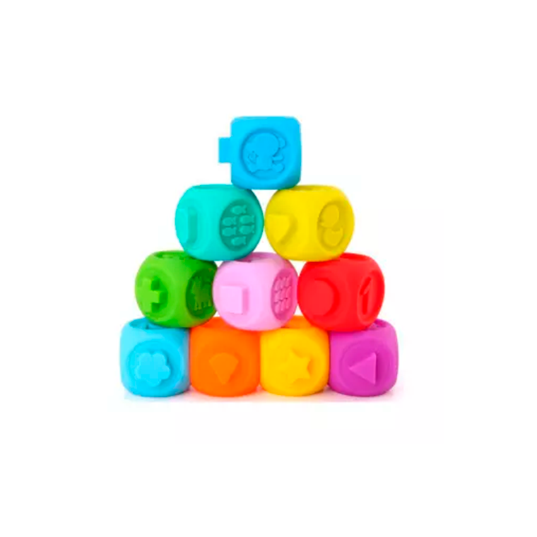 CUBOS APILABLES GOMA SOFT DIFERENTES TEXTURAS