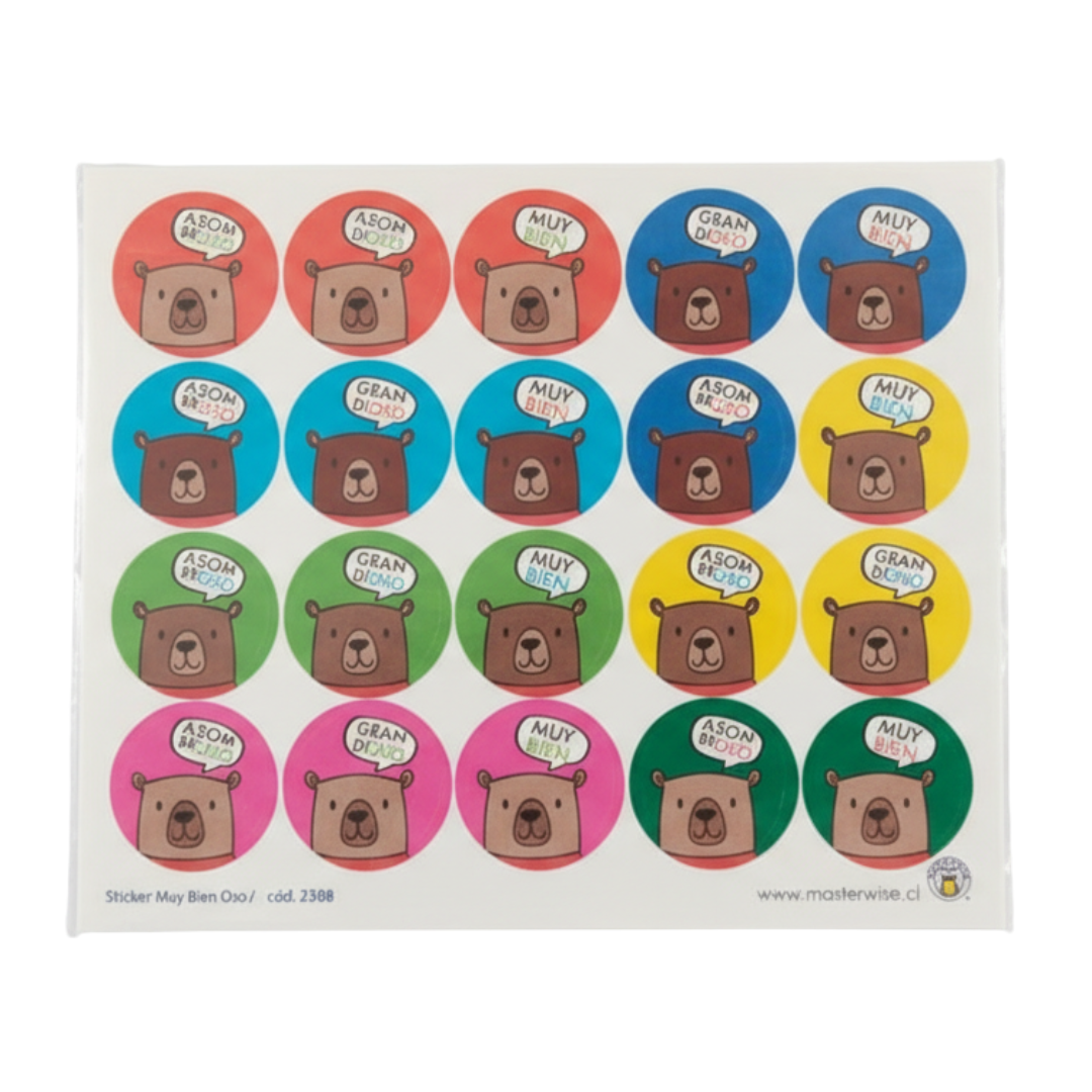 STICKER MUY BIEN OSO