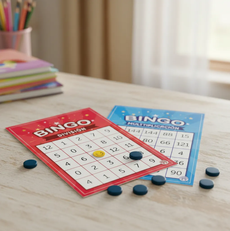BINGO MULTIPLICACIÓN Y DIVISIÓN