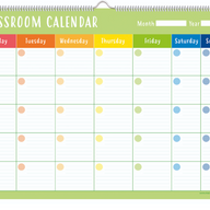 CALENDARIO TAREAS ESPIRAL INGLÉS COLORS